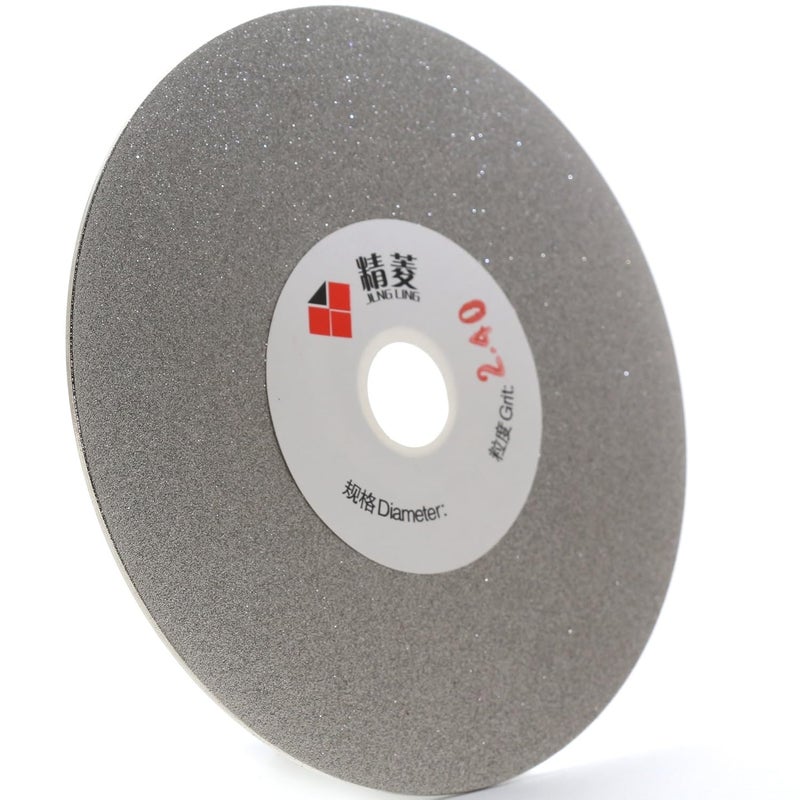 Jingling 4" inch 100mm Diamond Flat Lap Disc Coated Grinding Disk Grit 240 Medium - Image 1